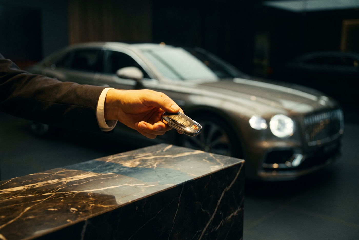 Personal handover at the showroom